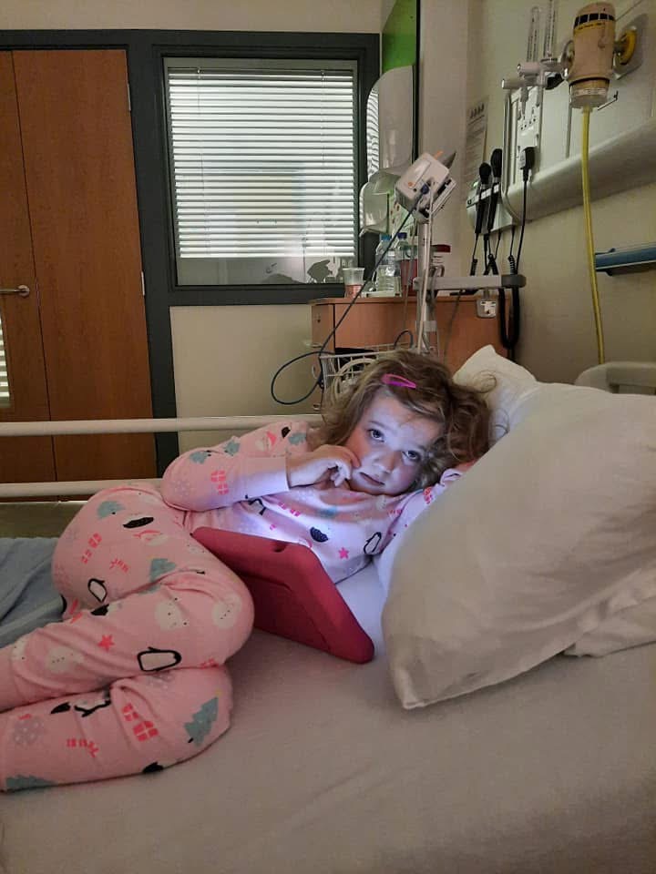 Another hospital stay, iPad at the ready